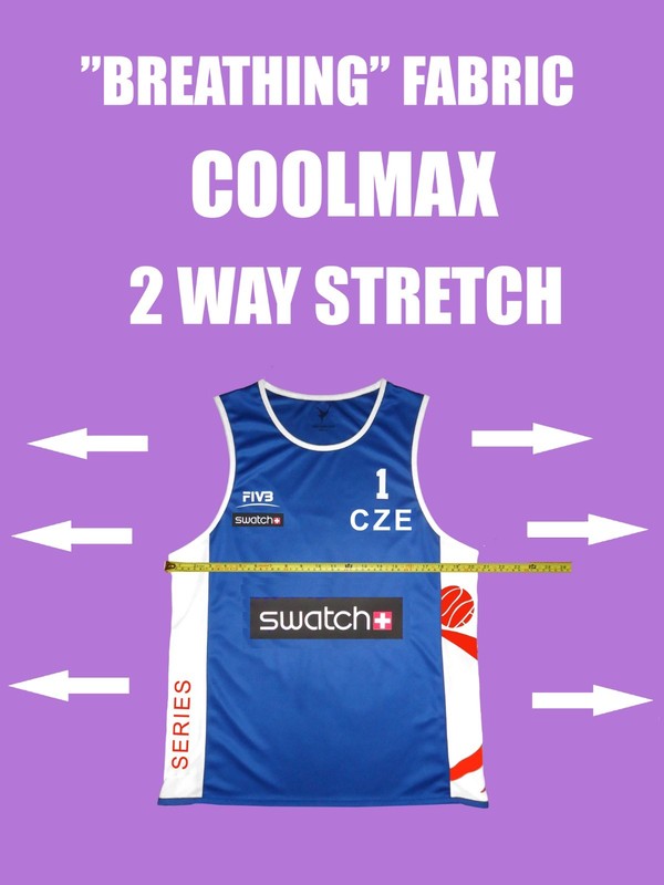 Beach Volleyball Jersey PERUSIC/SCHWEINER 🇨🇿 Size S, M, L, XL, 2XL New gallery