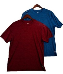 Everlast EverDri Performance T Shirt Lot of 2 Red Blue Athletic Training Large
