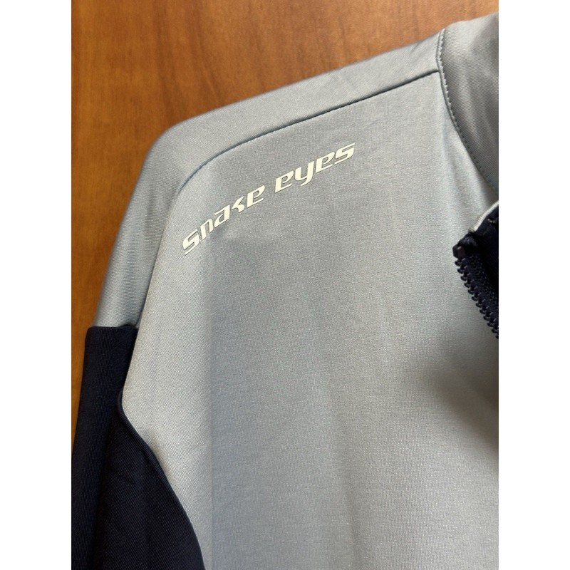 Snake Eyes Mens 1/2 Zip Long Sleeve Pullover Shirt Polyester Blue NWT Large gallery