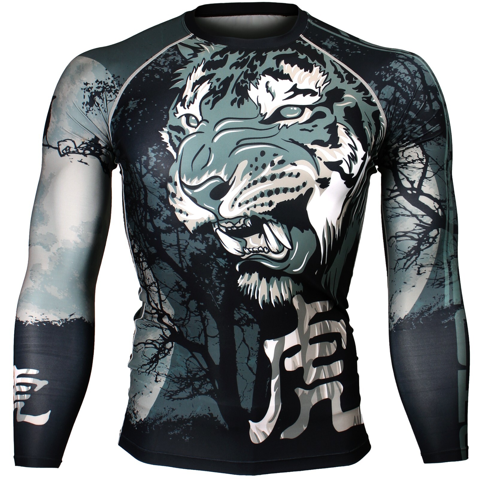 BTOPERFORM FX-166 NIGHT TIGER Compression Rash guard Under Base layer Gym MMA gallery