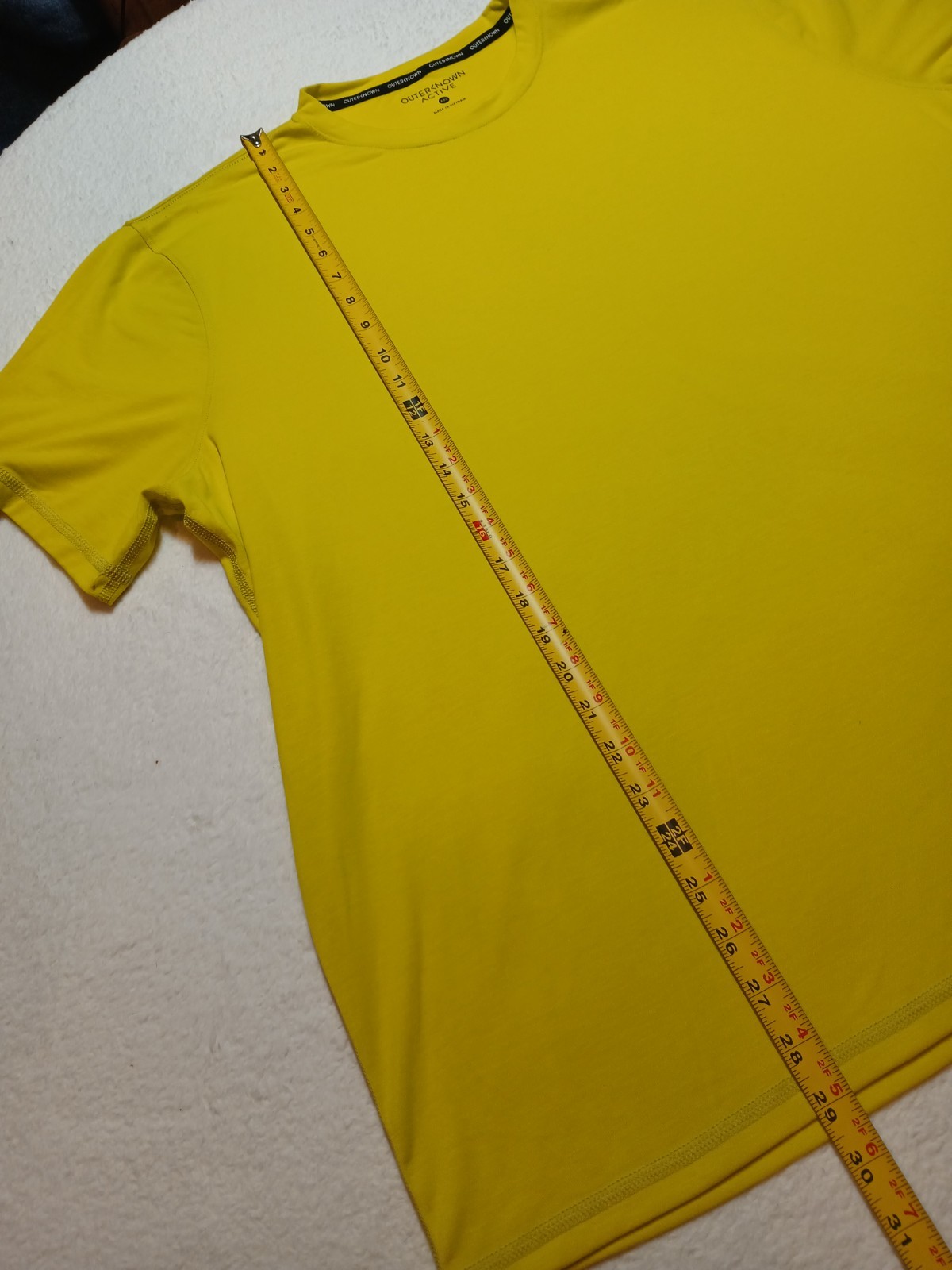 Outerknown Active Men’s Tee Size XXL Neon Yellow Recycled Polyester gallery