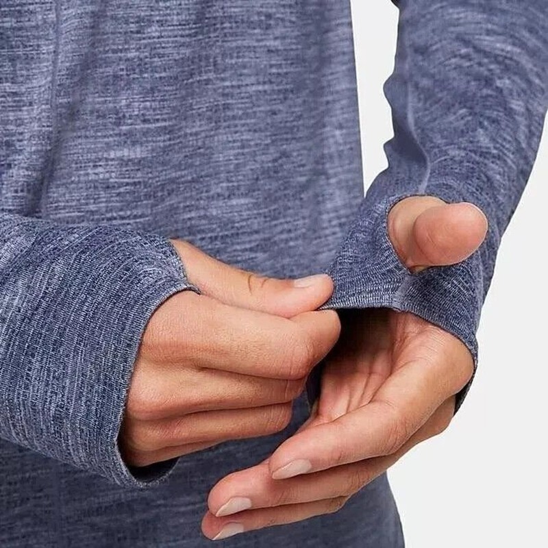 Nike YOGA Dri-Fit Long Sleeve Mens XL Thunder Blue Knit Stretch FB7775-437 NEW gallery