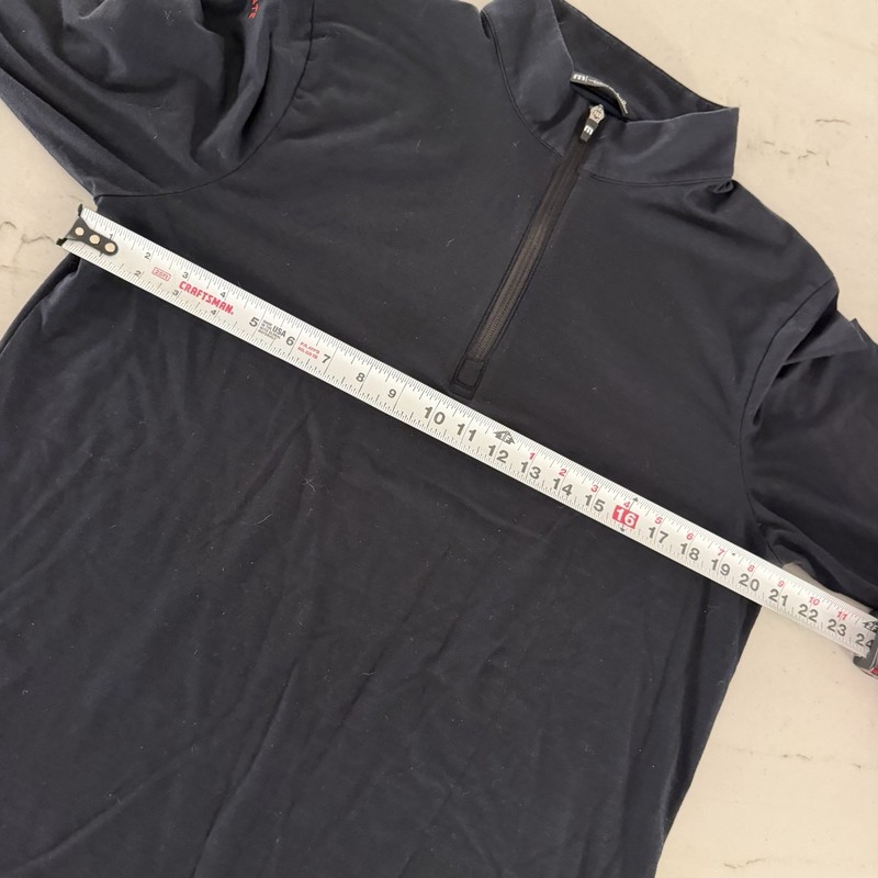 Travis Mathew Pullover Quarter Zip Men's M Black Golf Performance Iron Gate gallery