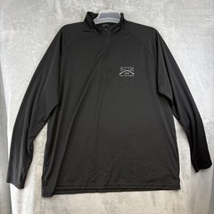 Grunt Style Pullover Mens 2XL Black 1/4 Zip Mock Neck Lightweight Shirt Athletic