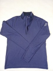 Greyson Pullover Men Medium Blue 1/4 Zip Stretch Perform Golf Mesh Brrr Camo Col