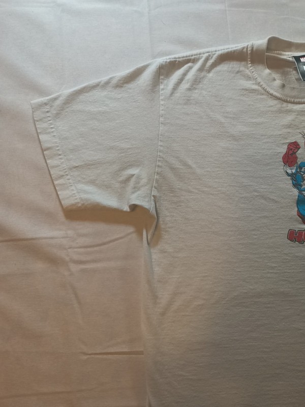HUF X Marvel Avengers Cap No Cap Captain America Graphic Tee Men's White Medium gallery