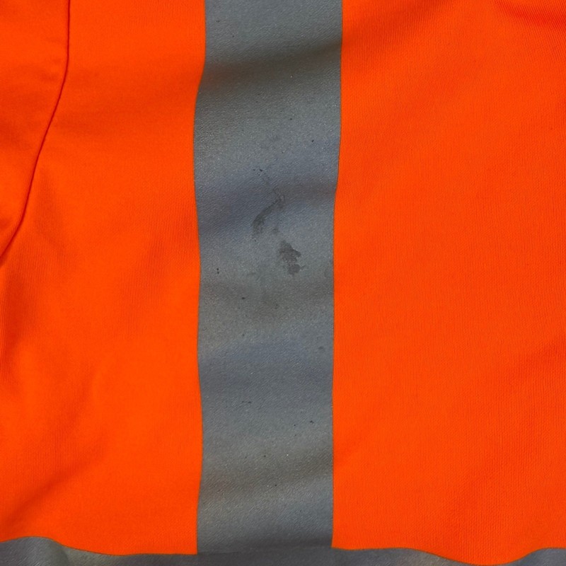 High Visibility Orange Safety Work Shirt Reflective Stripes Short Sleeve XXLarge gallery