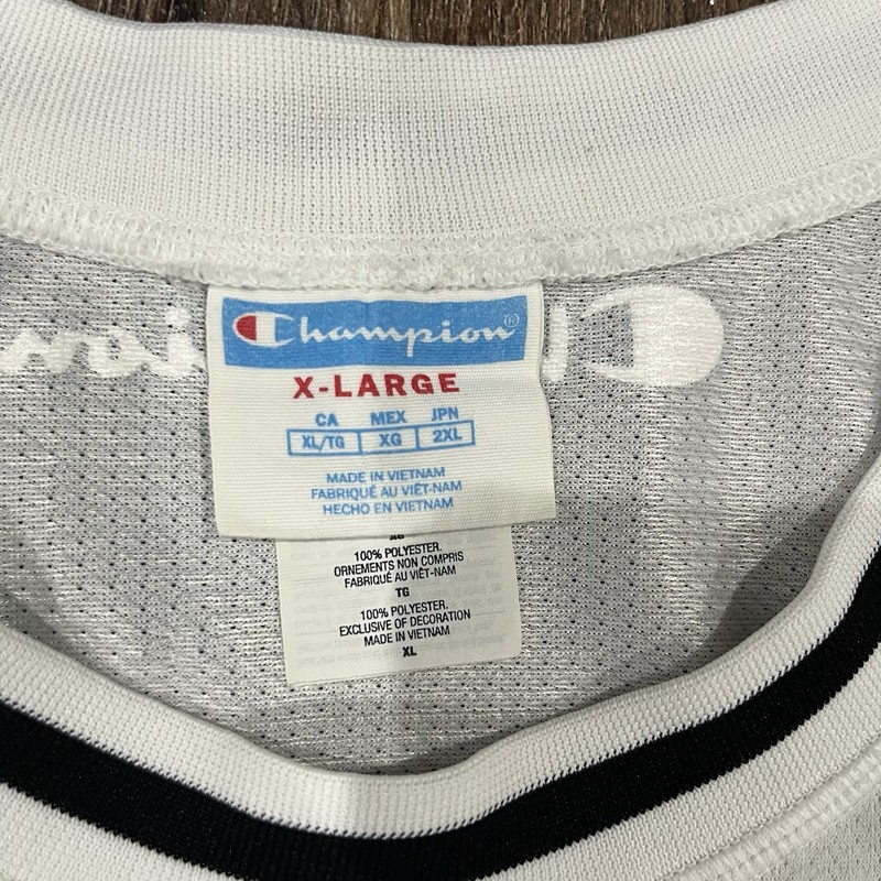 Vintage Champion Blank White Jersey Tank Retro Adult Size 48 XL gallery