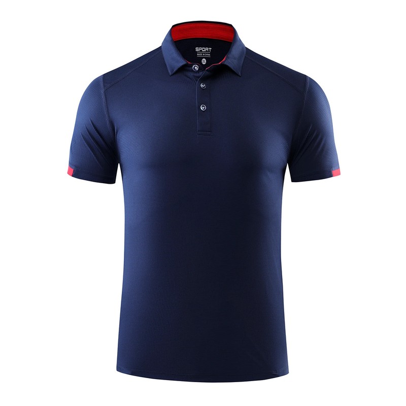 Men Summer Quick Dry Polo Shirt Golf Jersey Breathable Sports Fitness Lapel Top gallery