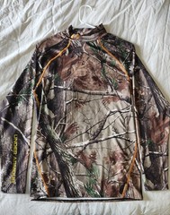 Under Armour ColdGear Realtree AP Hardwoods Camo Compression Shirt Mens Large