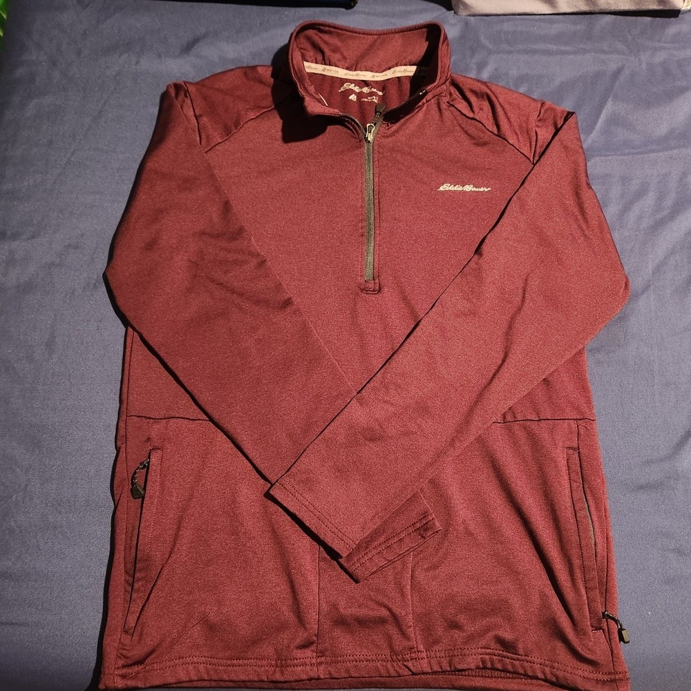 Eddie Bauer Motion Pullover Half Zip FreeDry Athletic Top Mens S