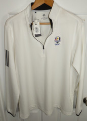 NWT Adidas Men XL 1/4 Zip Performance Pullover 2020 Ryder Cup Whistling Straits