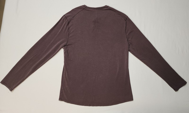 Lululemon Men’s 5 Yr Basic Long Sleeve Henley Vitasea Pima Heathered Purple gallery