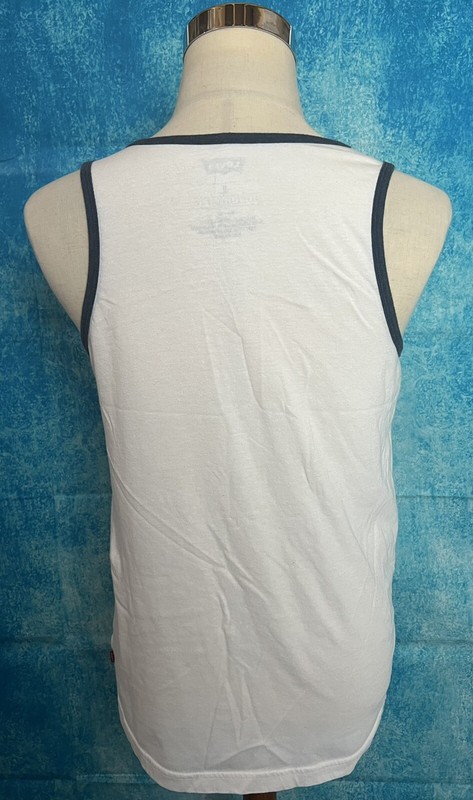 Levis Tank Top California Bear Graphic White Tank Top Sleeveless Shirt Medium gallery