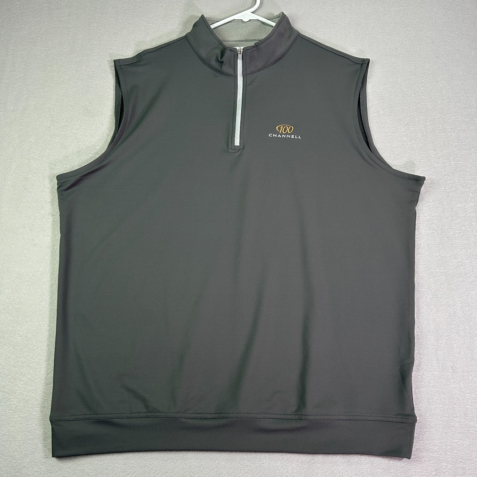 Peter Millar Galway Stretch Loop 1/4 Zip Vest Men's 2XL Grey Performance Stretch gallery