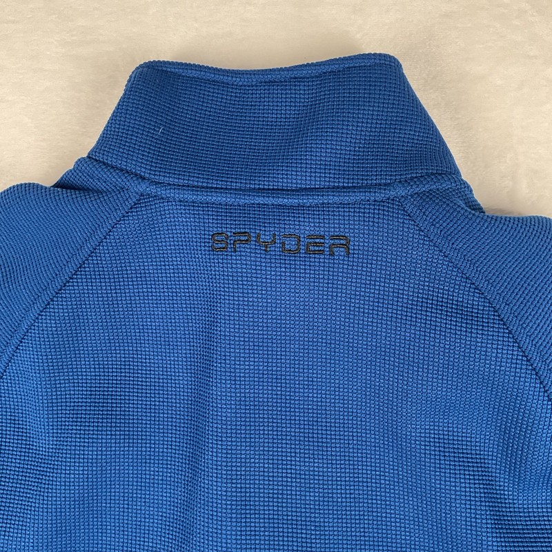 Spyder Men's Long Sleeve Outbound Mid Weight 1/4 Zip Pullover Blue Casual Chic S gallery