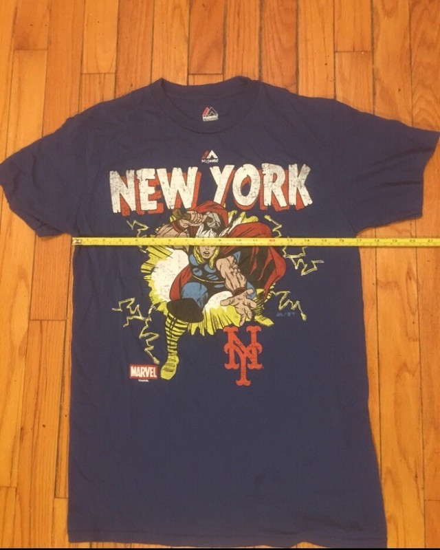 Noah Syndergaard New York Mets THOR T-shirt Shirt Marvel Comic Book NY Avengers gallery