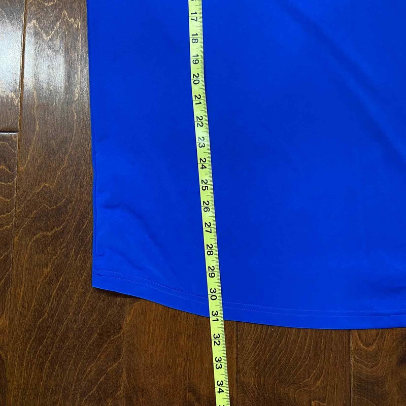 Nike Mini Swoosh Y2K Polyester Royal Blue Soccer T-Shirt Men's Size XL gallery