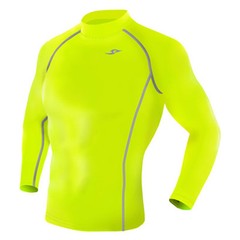 Take Five Mens Skin Tight Compression Layer Running Shirt S~2XL fluorescent 136