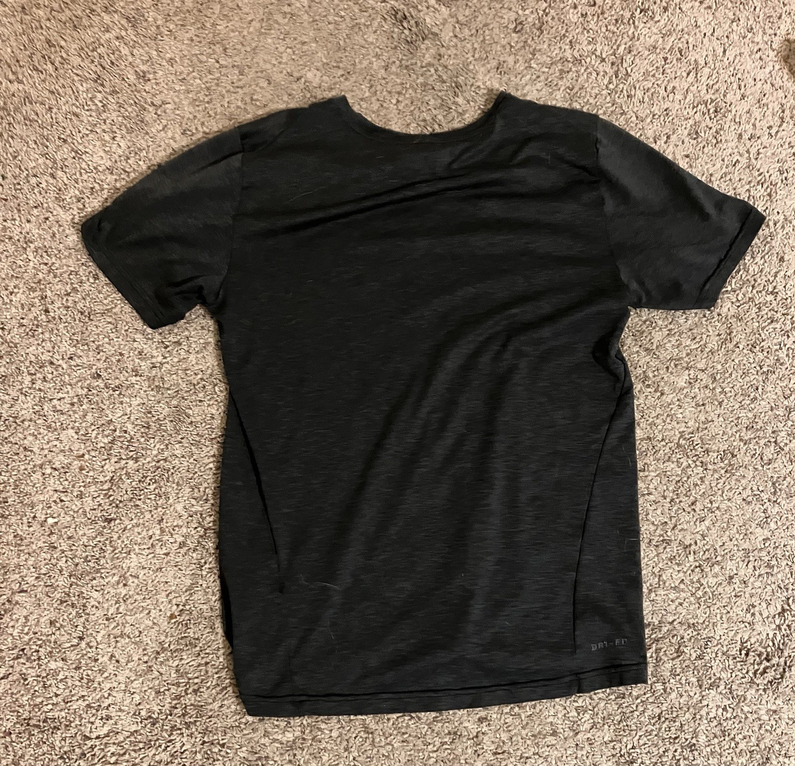 Nike Dri-FIT Men's Black Crew Neck Short Sleeve T-Shirt Athletic Fit S gallery