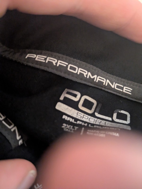 Polo Ralph Lauren Performance 1/4 Zip Mock Neck Pullover 2XLT Black gallery