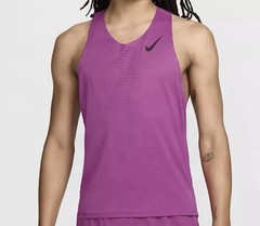 Nike Aeroswift Dri-Fit ADV Running Singlet Hot Fuchsia FN4231-518 Mens L New
