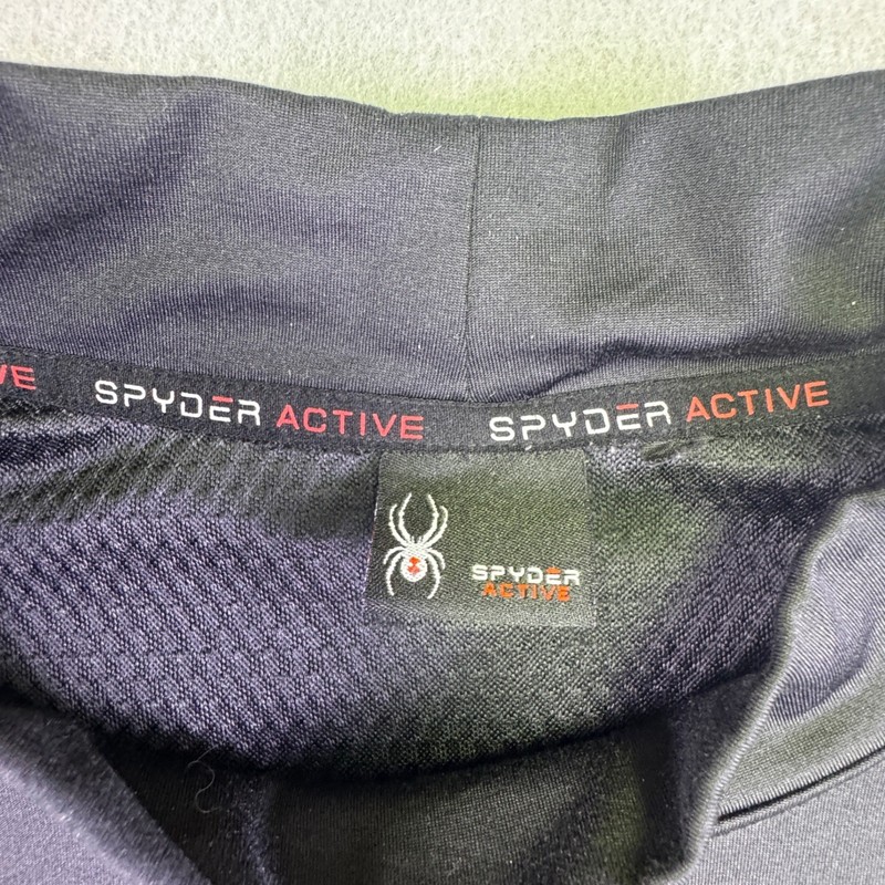 Spyder Active ProWEB Mens Mock Neck Long Sleeve Base Layer Shirt Black Size L gallery