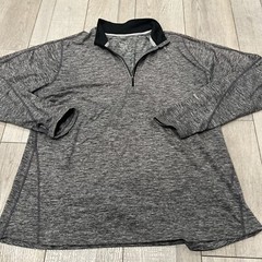 Nike Dri-Fit Element 1/4-Zip Running Top Smoke Grey Men Size 2XL Thumb Holes XXL