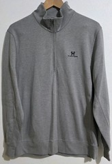 Nike 1/4 Zip Pullover Jacket Mens Sz L Therma Fit Dri-Fit Golf Black Hawk Gray