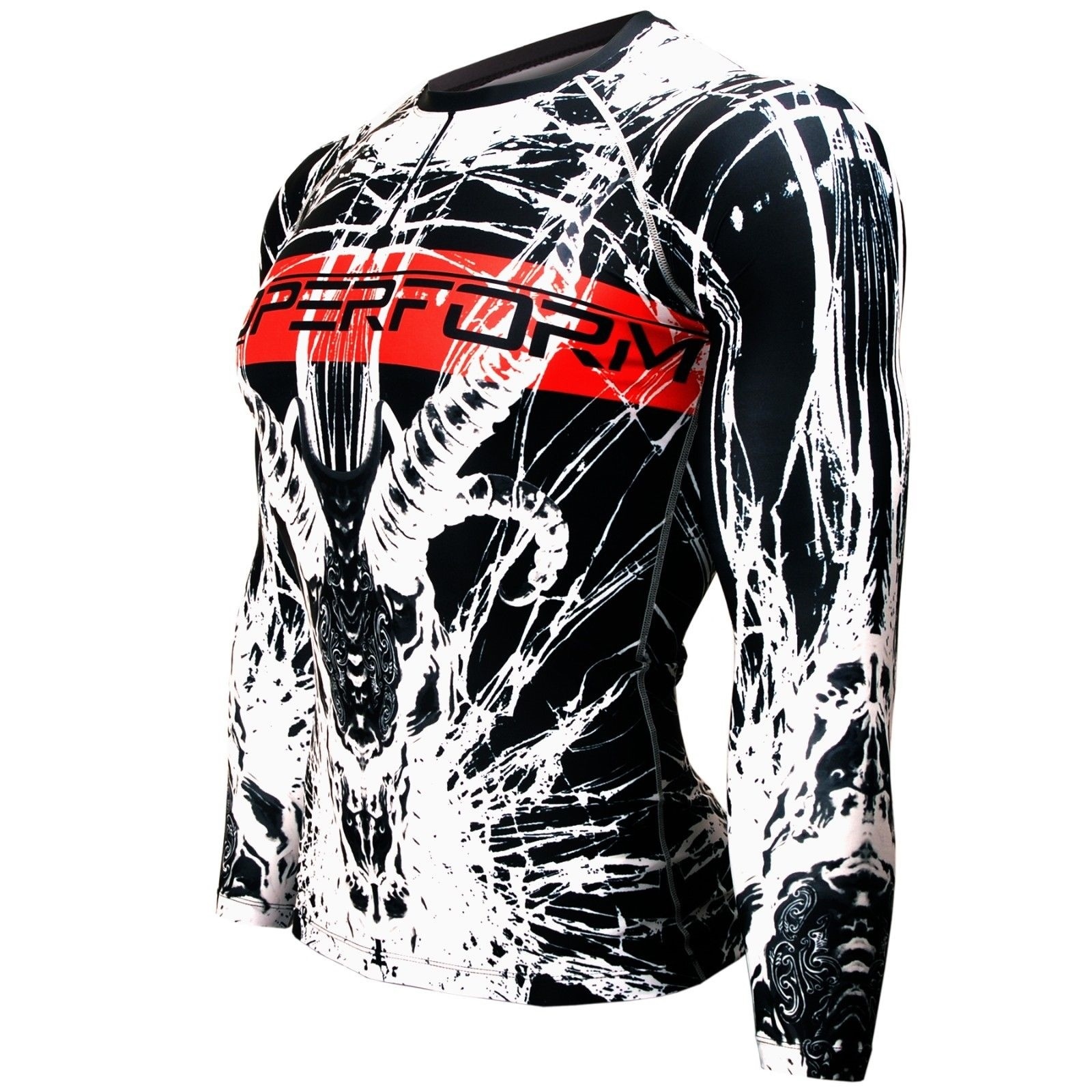 [FX-122] BTOPERFORM Compression Skin Tight Base layer Rash guard MMA Training gallery