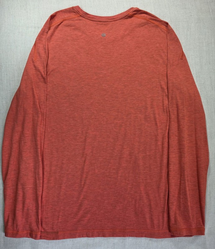 Lululemon Metal Vent Tech Long Sleeve Shirt Mens Large Rust Orange gallery
