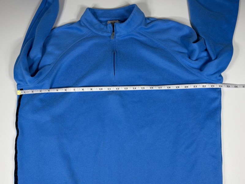 Adidas 1/4 Zip Sweater Men Size Unknown Blue Golf Athletic Performance Layer gallery