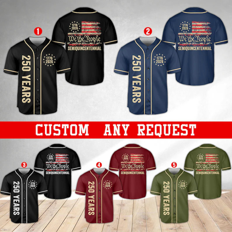 Patriotic Years Baseball Jersey USA Flag American Pride Gift Men gallery