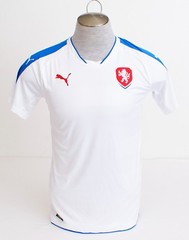 Puma Cell Czech Republic White Short Sleeve Replica Soccer Jersey Men’s NWT
