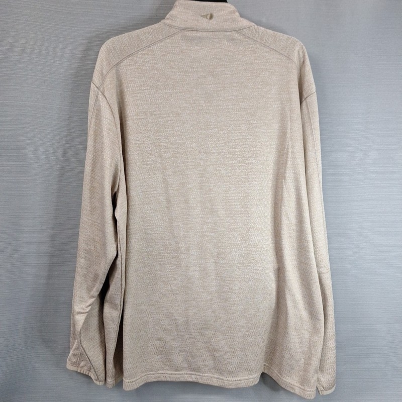 Grand Slam Performance Perry Ellis Gold 1/4 Zip Pullover Jacket Pockets Size XL gallery