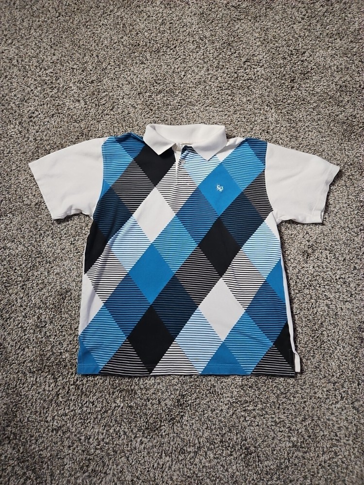 Vintage South Pole Polo Shirt Men's M Blue Classic Skater Edgy Polo Y2K