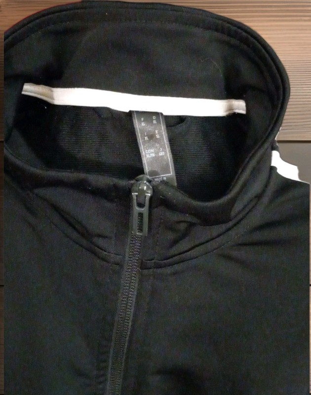 ADIDAS MEN'S H46099 XL 3- STRIPE FULL ZIP TRACK BLACK/WHITE TOP JACKET gallery
