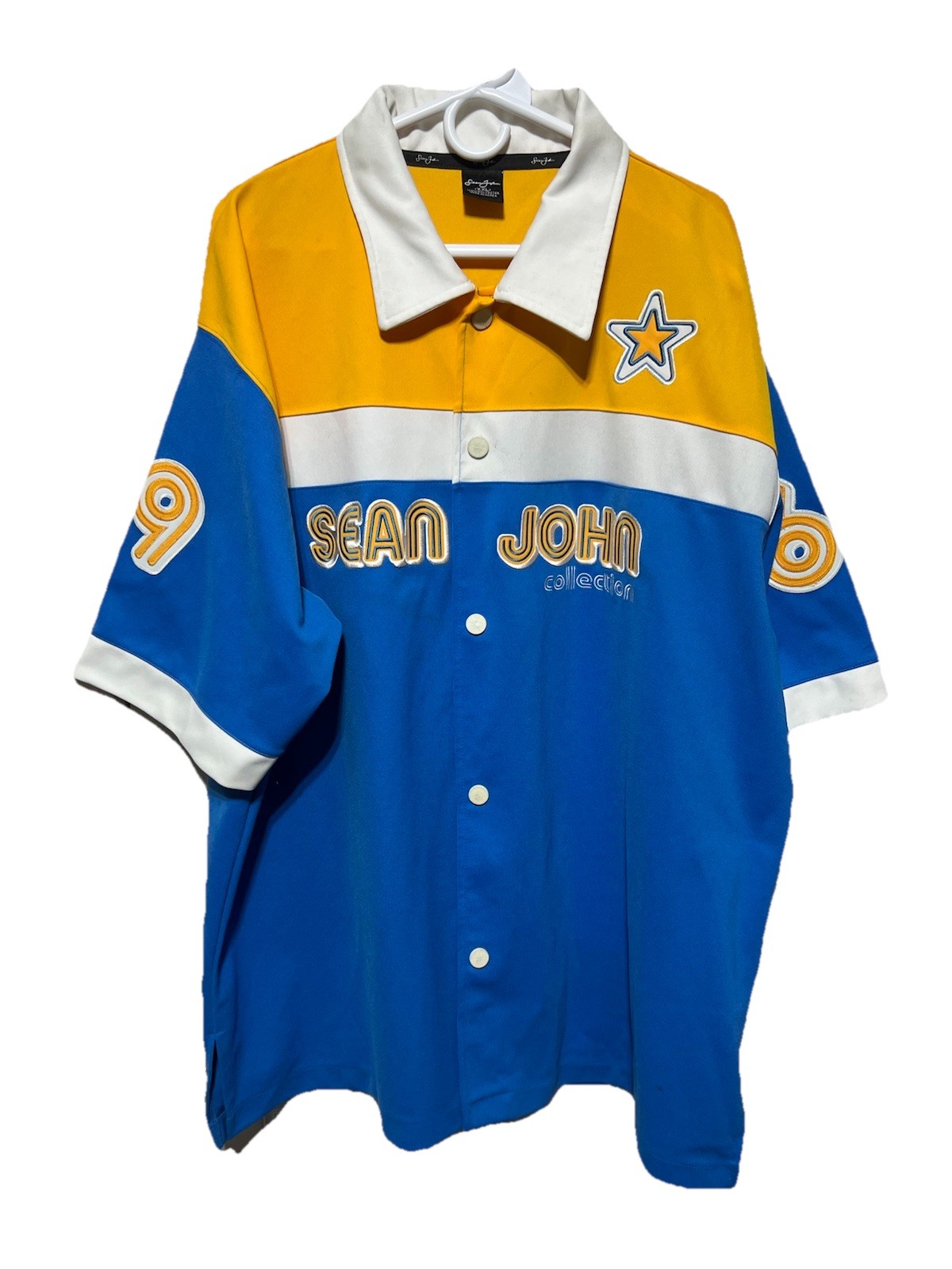Y2K Sean John 1969 Victory Series Short Sleeve Jersey #69 Size 2XL See Descript gallery