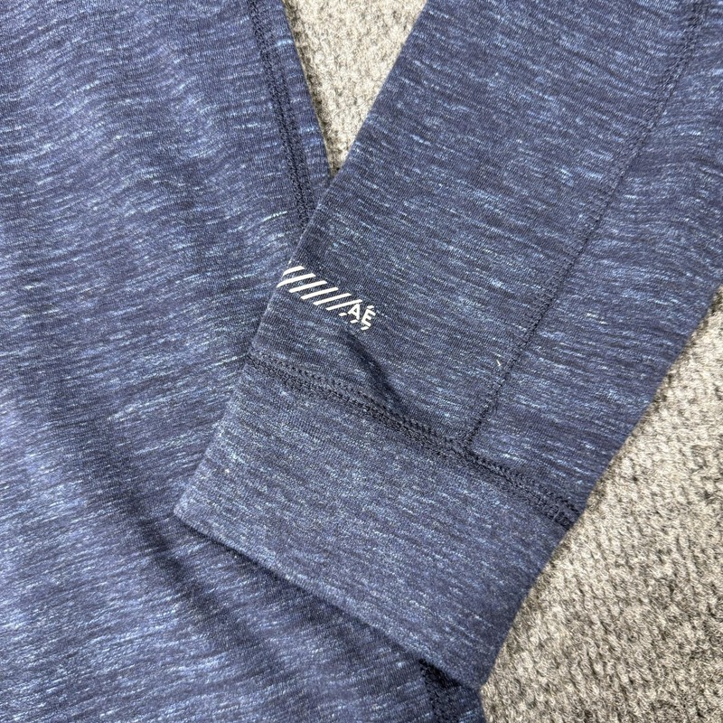American Eagle Outfitters Shirt Mens Large Blue Raglan Long Sleeve Active Flex gallery