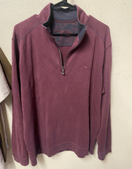 Tommy Bahama Mens 1/4 Zip Pullover Red