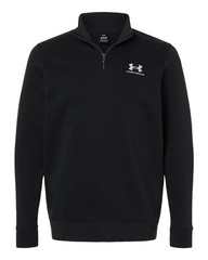 Under Armour Mens S-3XL Icon Cotton-Blend Fleece Quarter-Zip Pullover Jacket