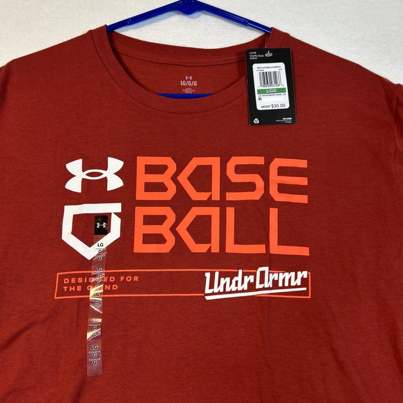 Under Armour Woodmark Baseball Short Sleeve Tshirt Mens Large 1374008-610 Red gallery