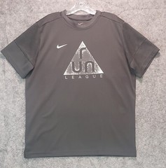 Nike Dri-FIT Shirt Men Large Gray Run League Track Club Running