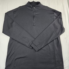Straight Down Shirt Men XL Black Pullover Quarter Zip Performance Golf ***READ