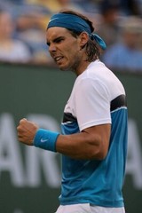 NWT : Rafael Nadal Nike 2009 Indian wells DoubleWide Wristbands