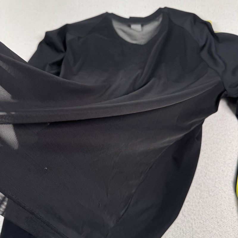 Adidas Ivy Park T Shirt Men Large ? Long Sleeve Mesh Back Running Gym Neon Black gallery