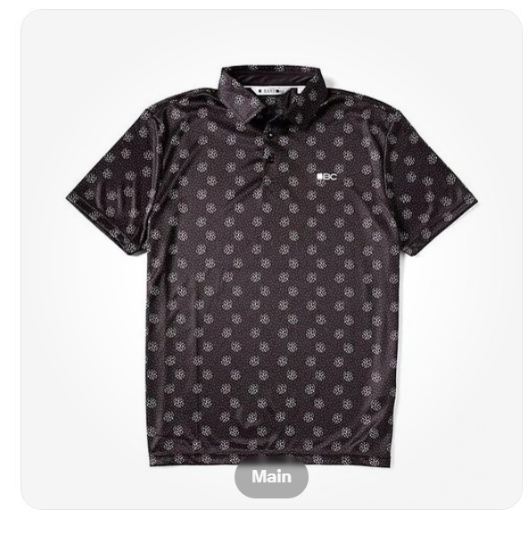 Black Clover NEW Mens Cloud Black Fashion Performance Golf Polo XLarge $95 gallery