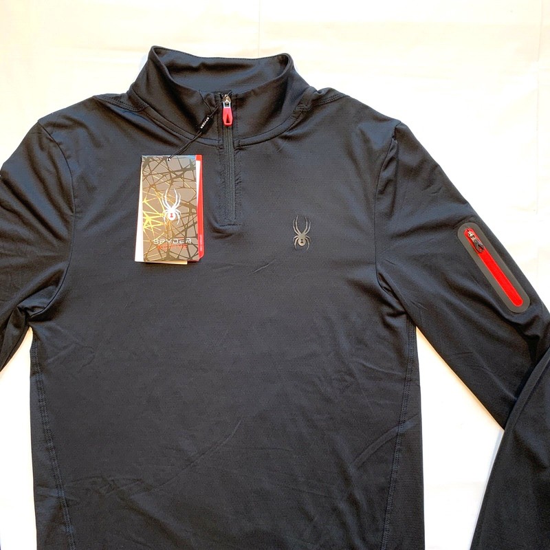 NWT Spyder Active ProWEB Mesh Pullover Mens Medium 1/4 Zip Perforated Stretch gallery