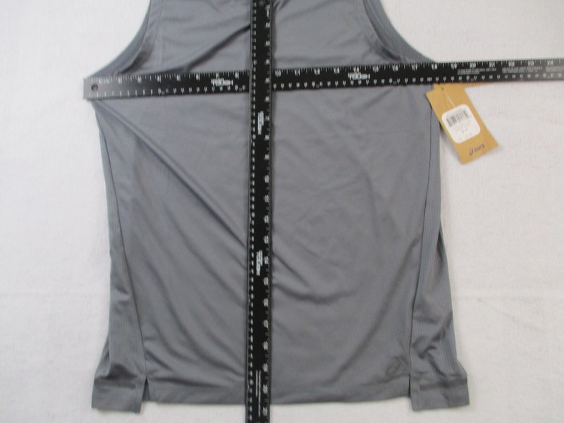 ASICS Mixed Media Tank Top Mens Small Gray Reflective Running ACTV3234MS5 1503 gallery