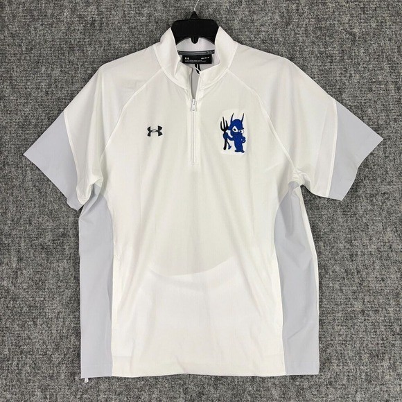 Duke Blue Devil Under Armour Squad Pullover Mens L Coaches Performance Training gallery